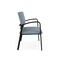 Lesro Newport 2 Seat Tandem Seating Metal Frame No Center Arms, Black, RS Rain Song Upholstery NP1501 - alternate 2